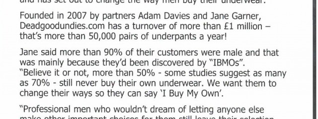 Clipping from article about the IBMO campaign